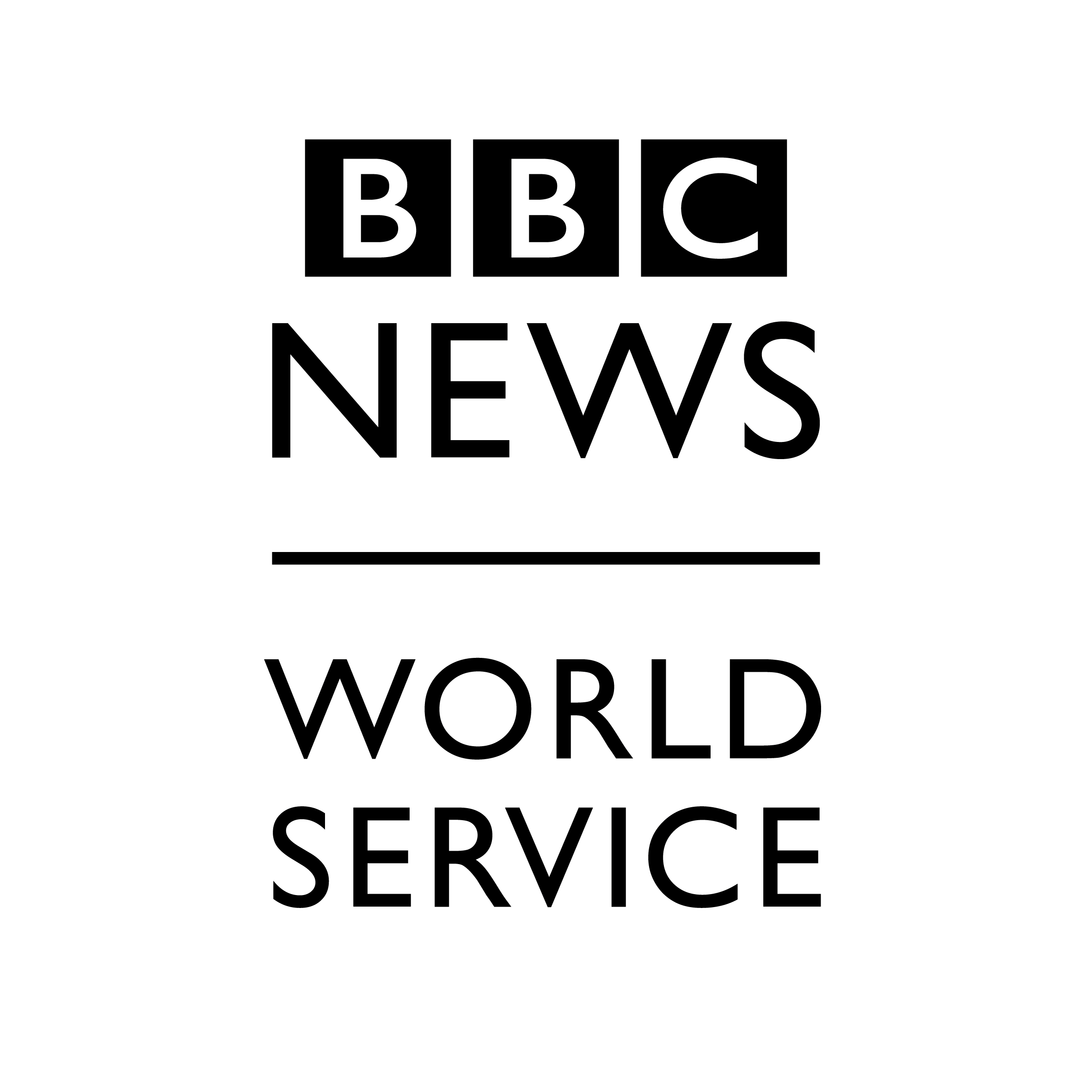 BBC Logo, White 1:1 Tile